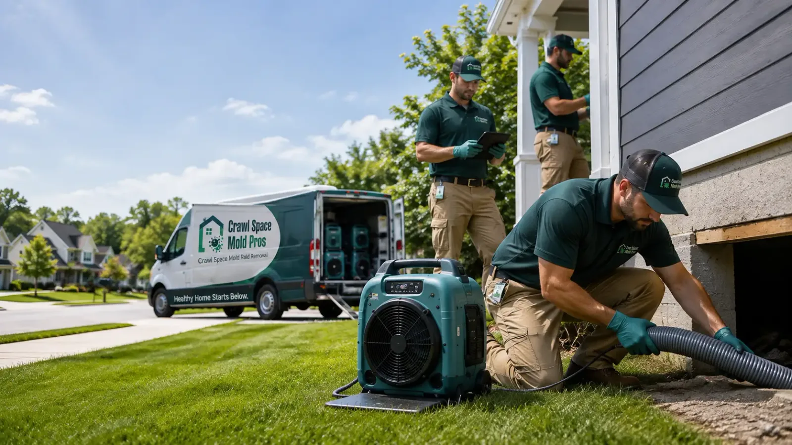 Crawl Space Mold Removal in Garber, IA